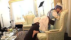 japanese idol in cosplay gets cute and sexy