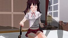 sister teases anus with edging handjob in uncensored anime 😈