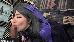 japanese idol in cosplay gets cute and sexy