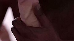 That black guy sucking on a huge white dick