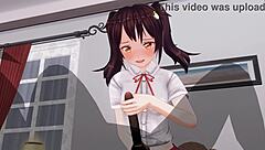 sister teases anus with edging handjob in uncensored anime 😈