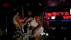 Look at these bisexual milfs dancing on the pole