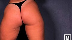 Juicy Booty Play and Huge Dildo Blowjob