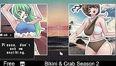 Want to see bikini striptease in crab season 2?