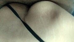 Moaning loudly on that big black cock.