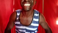 Is This Gay Fuck Doll Playing With Daddy's Huge Cock?