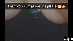 sexting friend's dad on snapchat till i cum