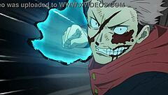 itadori and mahito in skyfall scene best quality