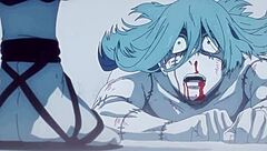 itadori and mahito in skyfall scene best quality