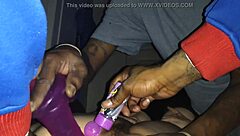 큰 변태가 거대한 흑인 자지를 세게 빨아줌