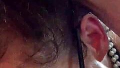 samantha sucks that big cock, brunette wife homemade monster sucking session