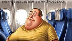 Flying high with step gay dad turns naughty. Shyness gone, feet play starts in public.