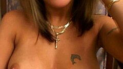 check out these natural boobs with pierced nipples getting a blowjob