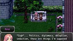 check out henteria chronicles 3 part 3 in english, it's pixel art with no animated scenes