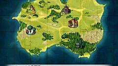 Succubus giving footjob in hentai game 😈