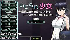 wow, toying that anime girl with machine in hentai game