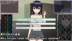 wow, toying that anime girl with machine in hentai game