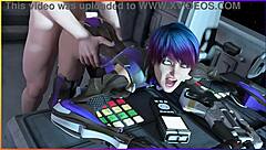 Hey, ever seen a man screw an android girl looking like his wife in 3D comics? Part 2 of wild action!