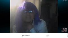 Carol banderas mexicana en webcam