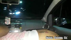 Sucking Friend While Driving, Showing Off On Streets, Husband Filming