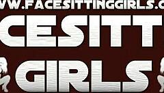 Facesitting med blondine! Tåler du denne fitte-dommeren?