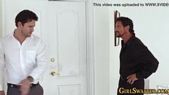 Costumed stepdaughter teens surprise in wild foursome action