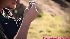 Bigtitted Blond Babe Riding Cock On Couch!