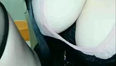 A woman with large breasts engages in seductive conversation