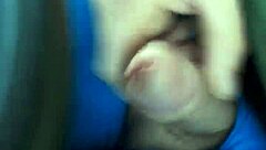 Public masturbation with a wild cum shot caught on camera!