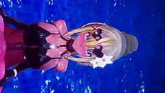 Konosuba characters say, 'Let's have sex in bikinis!'