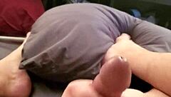 I'm getting my small 18+ cock stroked right now.