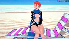 Yae Miko's Bikini Beach Sex POV!