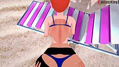 Yae Miko's Bikini Beach Sex POV!