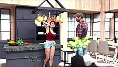 Casual story of bathing in the lake house shower