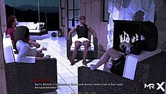 Casual story of bathing in the lake house shower