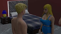 Slutty Redhead Chick Sucks Neighbors Cock Fucks Sofa!