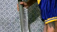 i'm using a dildo on my ass in this amateur gay masturbation session