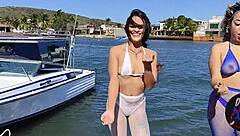 Latina milf with big tits cums fast in oral action!