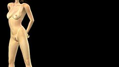 An Animated 3D Cartoon Girl Poses Sexily In Various Stunning Positions