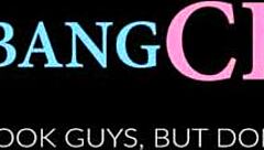 Hot babe with pearl necklace and brunette finger each other by pool