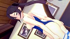 Mona heats up a cock wearing her tiny bikini in 3D hentai