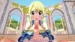 Lucy Heartfilia Sucking Deep in Fairy Tail Full Fantasy on SheerFantasyKing3