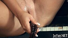 Holy! Softcore Babe Fingers Her Wet Vagina Like Crazy