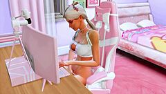 Perverted Stepdaughter Tests Deep Throat for Stepfather in Sims Hentai Animation