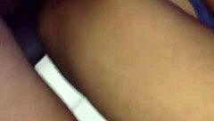 Ebony Girl Takes Monster Cock Cumshot