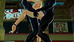 candace takes double penetration in hentai