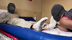 trailer for gay amateur blowjob with feet fetish in hotel room.