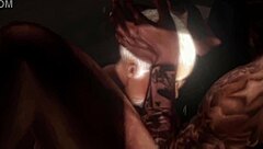 Wow, dumb white slut got slutted out in Second Life! She bent over for rough action.