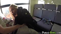 Hey slut, ready to titfuck right here in public view?