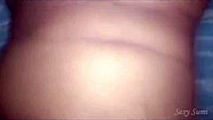 desi girl bounces huge boobs while fucking